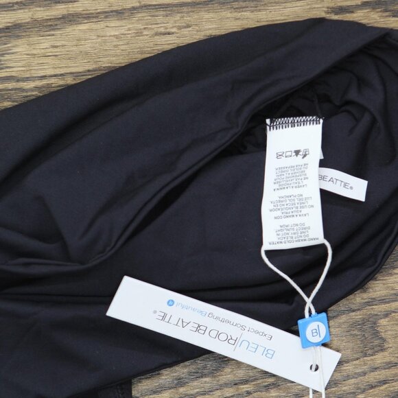 NWT Bleu Rod Beattie Womens Kore High-Waist Bikini Bottom RBKK00924 Black 12 - Picture 6 of 7